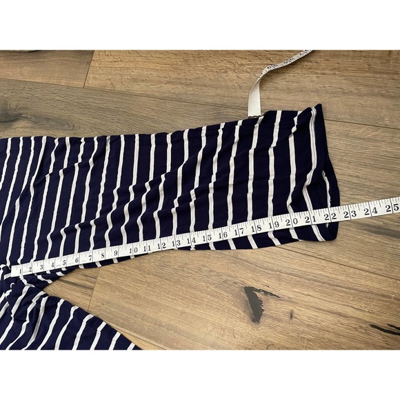 Kate Spade M Pajama Set Coordinating Shirt Cropped Pants French Bulldog Stripe - Picture 8 of 8